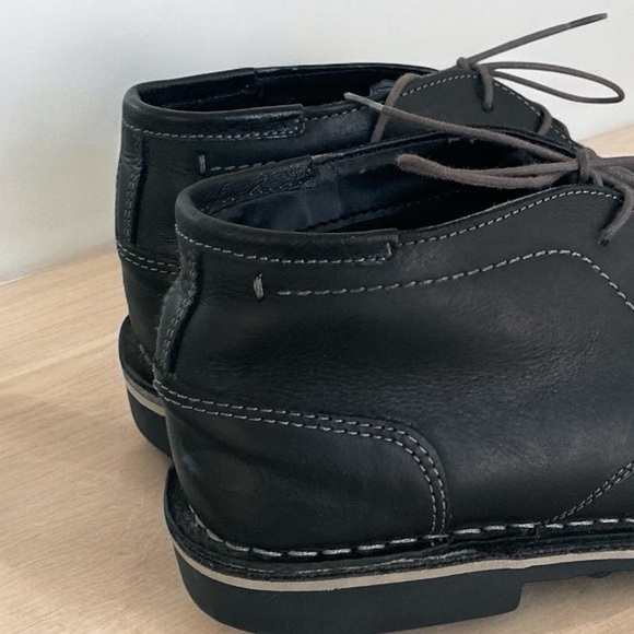 STEVE MADDEN Leather Harken Chukka Boot Mens Size 7.5 Black Business Cas… - Picture 6 of 11